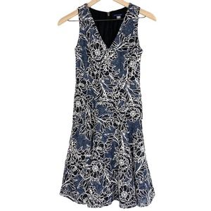 Tommy Hilfiger Dress Blue A-Line floral lace 0P